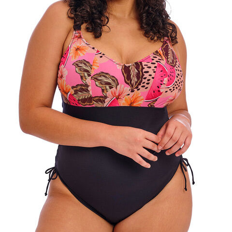 Elomi Swim - Cabana Nights Non Wired Swimsuit - Black Multi