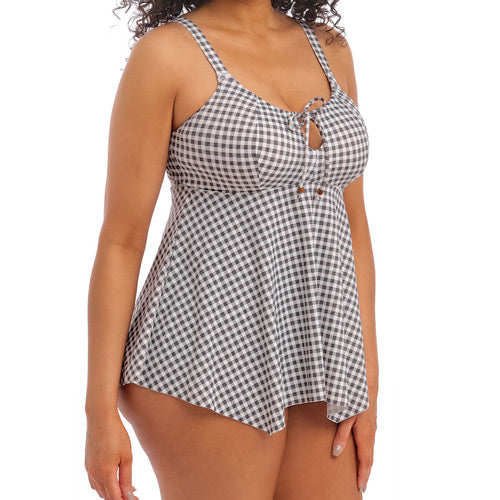 Elomi Swim - Checkmate Moulded Tankini Top - Grey Marl