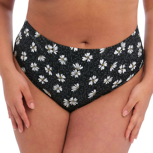 Elomi Swim - Plain Sailing Bikini Brief - Black Daisy