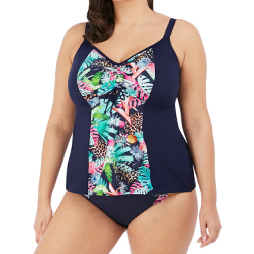 Elomi Swim - Pina Colada Tankini - Midnight - Size 24
