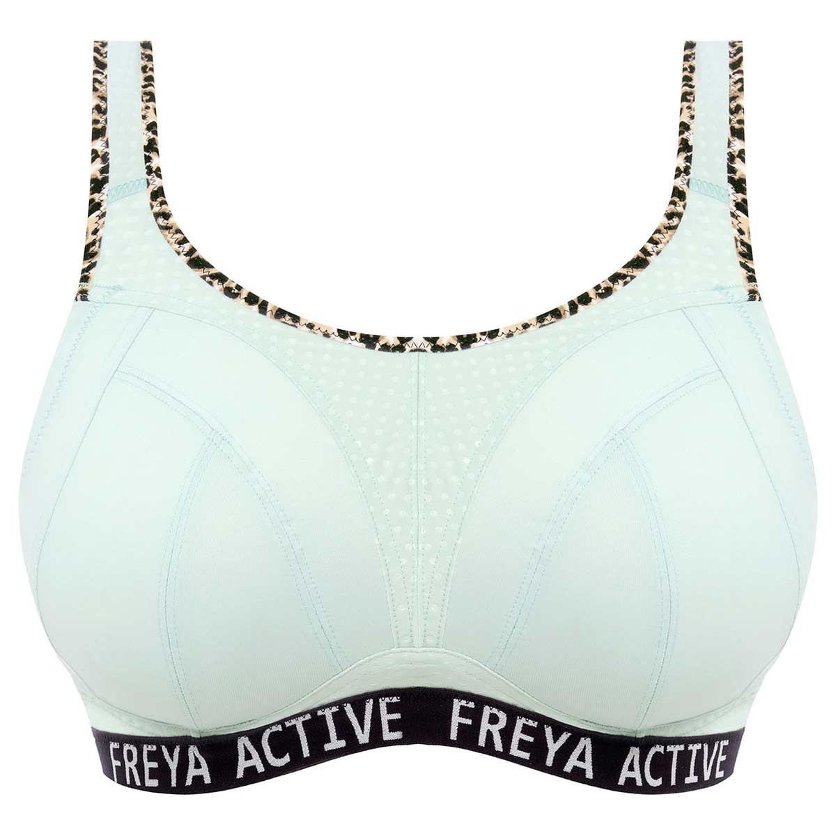 Freya Dynamic Wire-Free Soft Cup Sports Bra - Pure Leopard Aqua