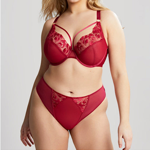 Sculptresse Jaida UW Plunge Bra - Scarlet