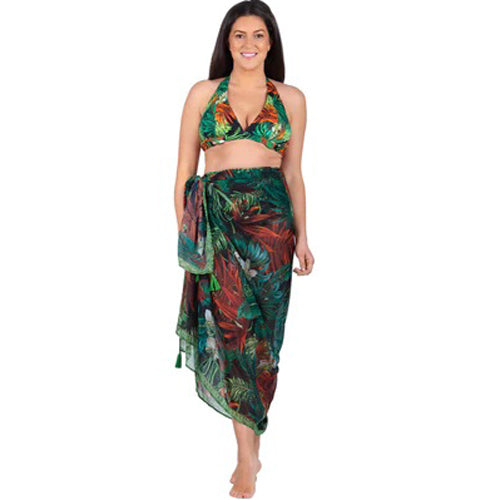 Seaspray Bali Tropical Tassel Trim Pareo