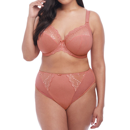 Elomi Charley High Leg Brief - Rose Gold