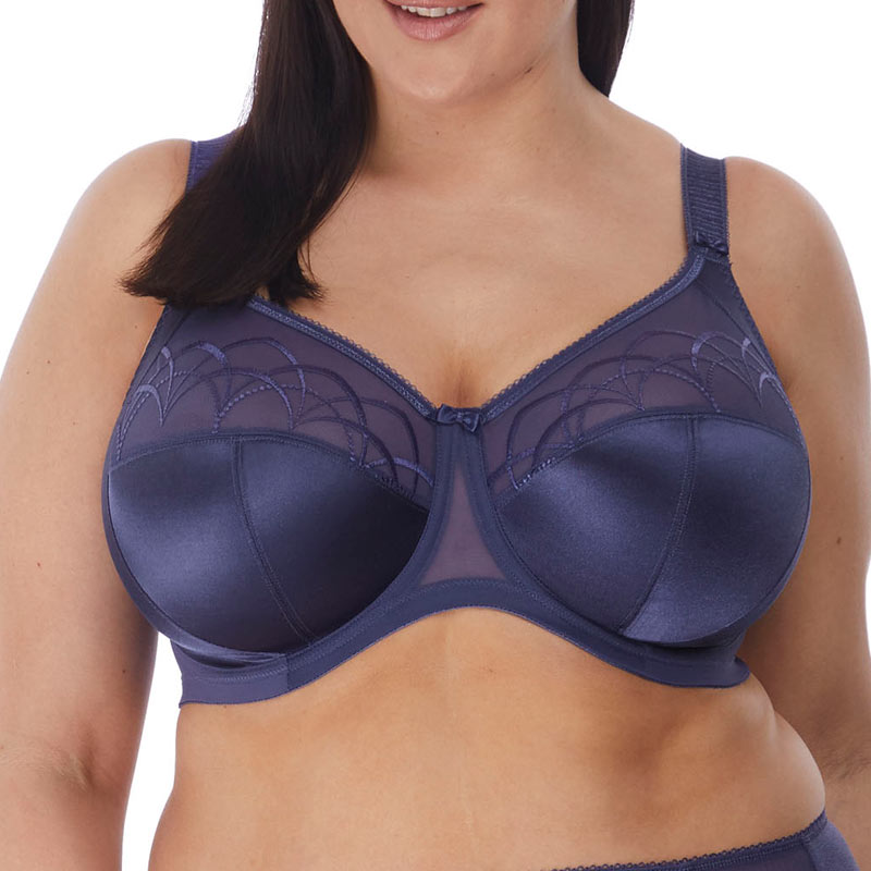 Elomi Womens Plus Size cate Underwire Full cup Banded Bra, Dark