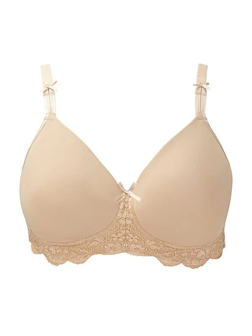 Royce Georgia Wire-Free Moulded T-Shirt Bra - Beige