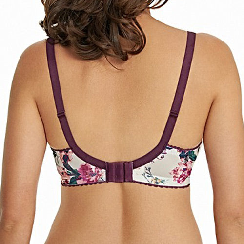Royce Florence Wire-Free Nursing Bra - Cream & Aubergine