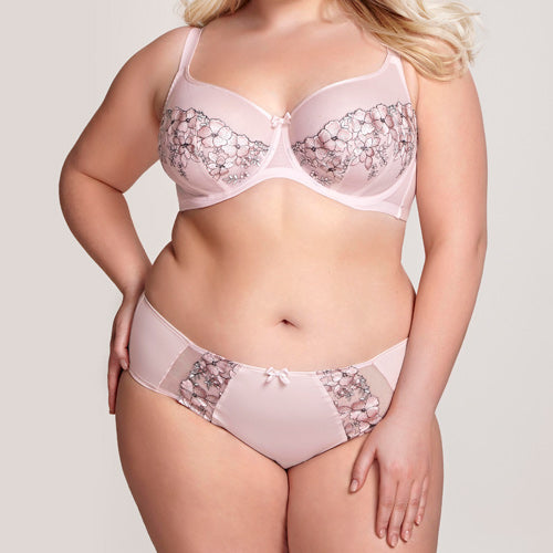 Sculptresse Logan Midi Brief - Blush Floral - Size 14 Only