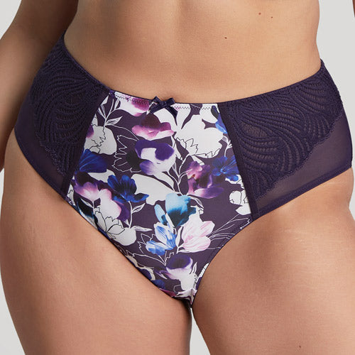 Sculptresse Arianna Deep Brief - Damson Floral