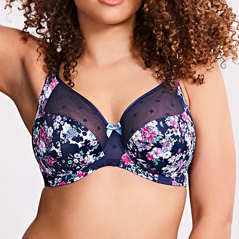 Sculptresse Candi UW Full Cup Bra - Navy Floral – Black Country