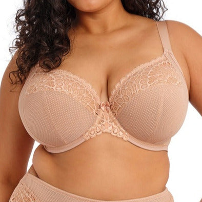 Elomi Tiernie UW Plunge Bra with Stretch - Black / Sahara*