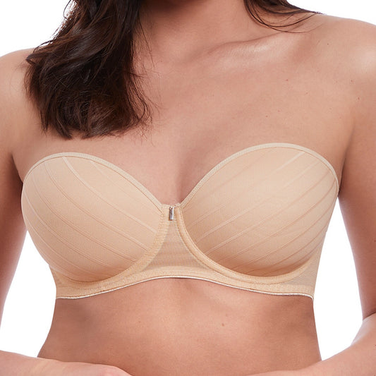 Freya Cameo UW Moulded Strapless Bra - Sand