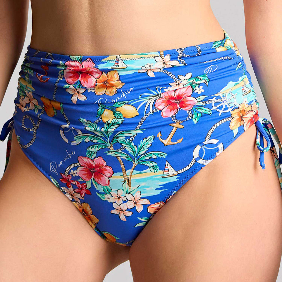 Panache Swim Midi Adjustable Brief - Paradiso Print