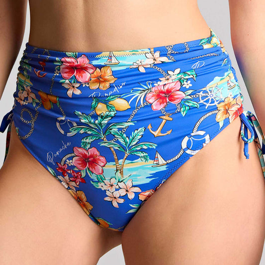 Panache Swim Midi Adjustable Brief - Paradiso Print