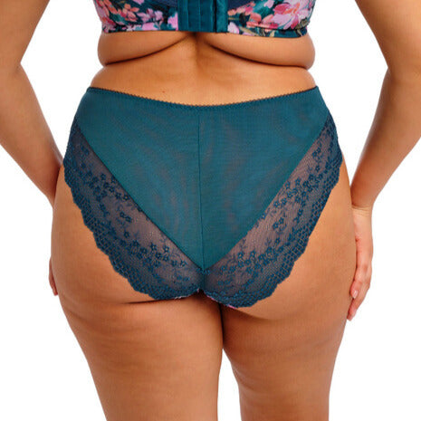 Elomi Lucie Brazilian Brief - Teal Floral