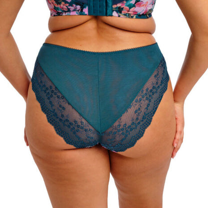 Elomi Lucie Brazilian Brief - Teal Floral