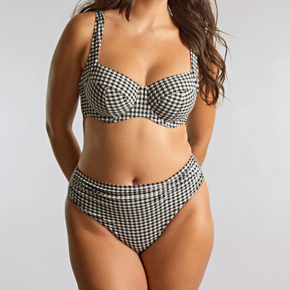 Panache Swim Olivia Full Cup Bikini Top - Black Gingham*