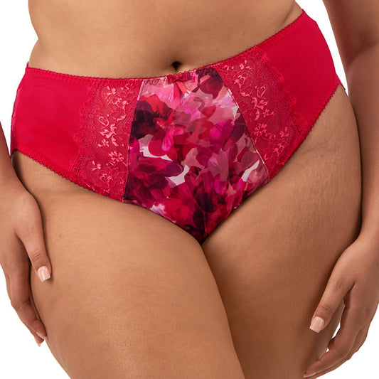 Elomi Morgan High Leg Brief - Berry Crush