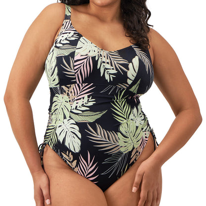 Elomi Swim - Tropical Retreat Non Wired Swimsuit - Black