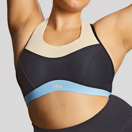 Sculptresse Upbeat Non-Padded UW Sports Bra  - Black/Chalk