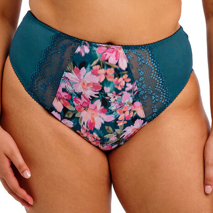 Elomi Lucie Brazilian Brief - Teal Floral