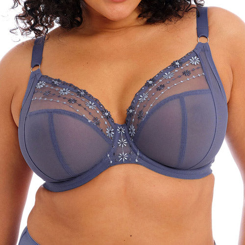 Elomi Matilda UW Plunge Bra - Denim Daisy