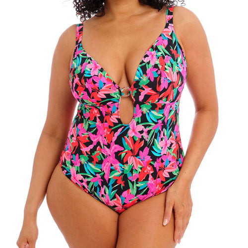 Elomi Swim - Savaneta Non Wired Swimsuit - Black Multi