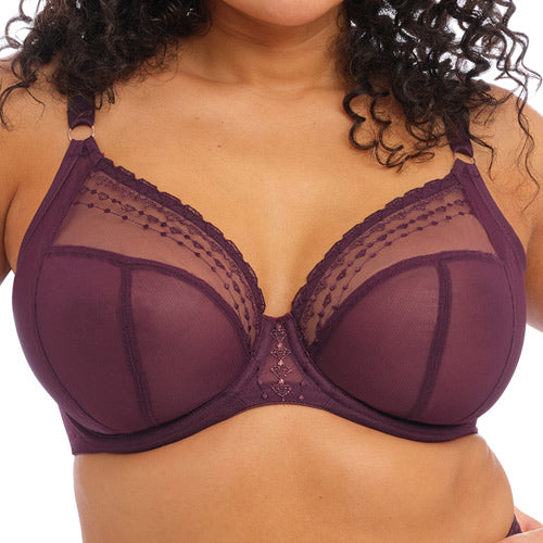 Elomi Matilda UW Plunge Bra - Wine Diamond