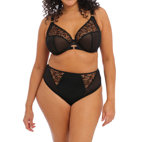Elomi Namrah UW Bandless Plunge Bra - Black
