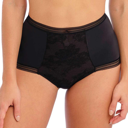 Fantasie Fusion Lace High Waist Brief - Black