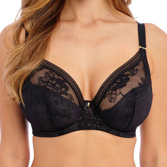 Fantasie Fusion Lace UW Padded Plunge Bra - Black