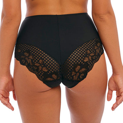 Fantasie Reflect High Waist Brief - Black or Natural Beige