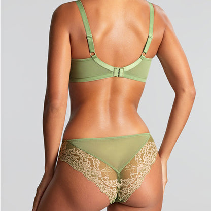 Panache Ana UW Non Padded Plunge Bra - Sage/Sand