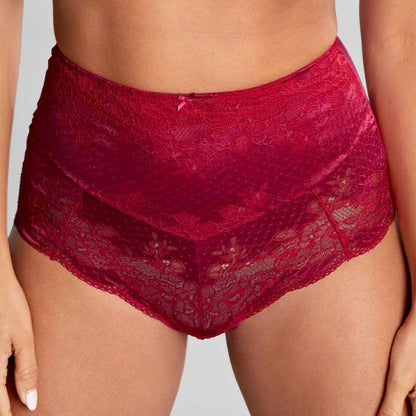 Panache Clara High Waist Brief - Orchid Red