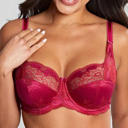 Panache Clara UW Full Cup Bra - Orchid Red