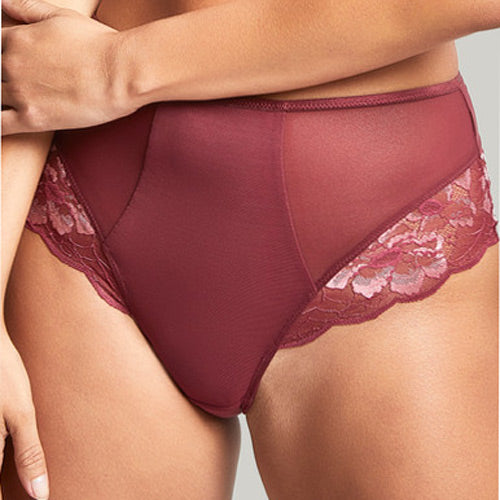 Panache Sabrina High Waist Brazilian - Red Rose