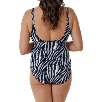 Seaspray Savanna Classic Draped Swimsuit - Long Length - Black