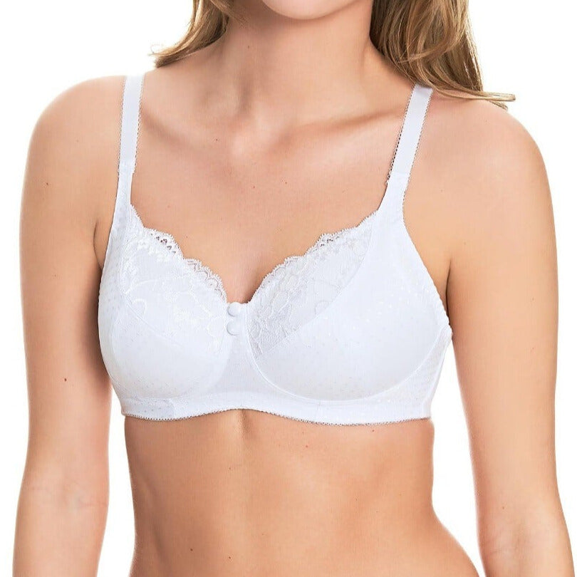 Royce Olivia Wire Free Soft Cup Bra - White