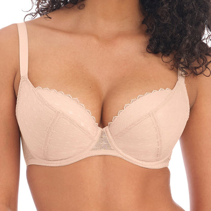 Freya Signature UW Padded Plunge Bra - Natural Beige - 30D Only