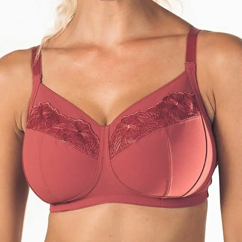 Royce Florentine Wire-Free Soft Cup Bra - Rouge