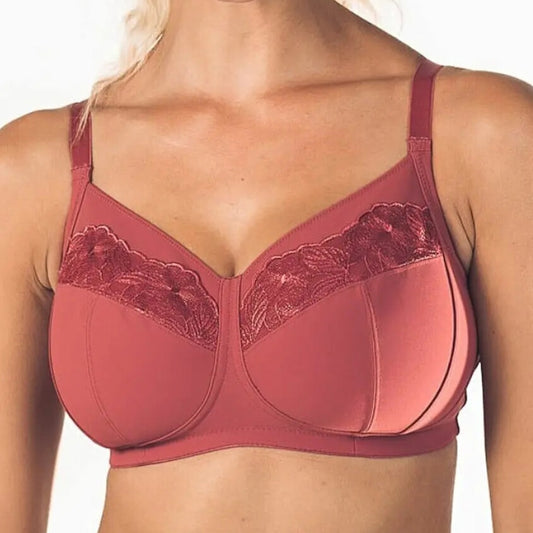 Royce Florentine Wire-Free Soft Cup Bra - Rouge