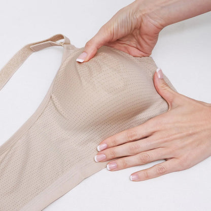 Royce Silver Wire-Free Front Fastening Soft Cup Bra - Beige