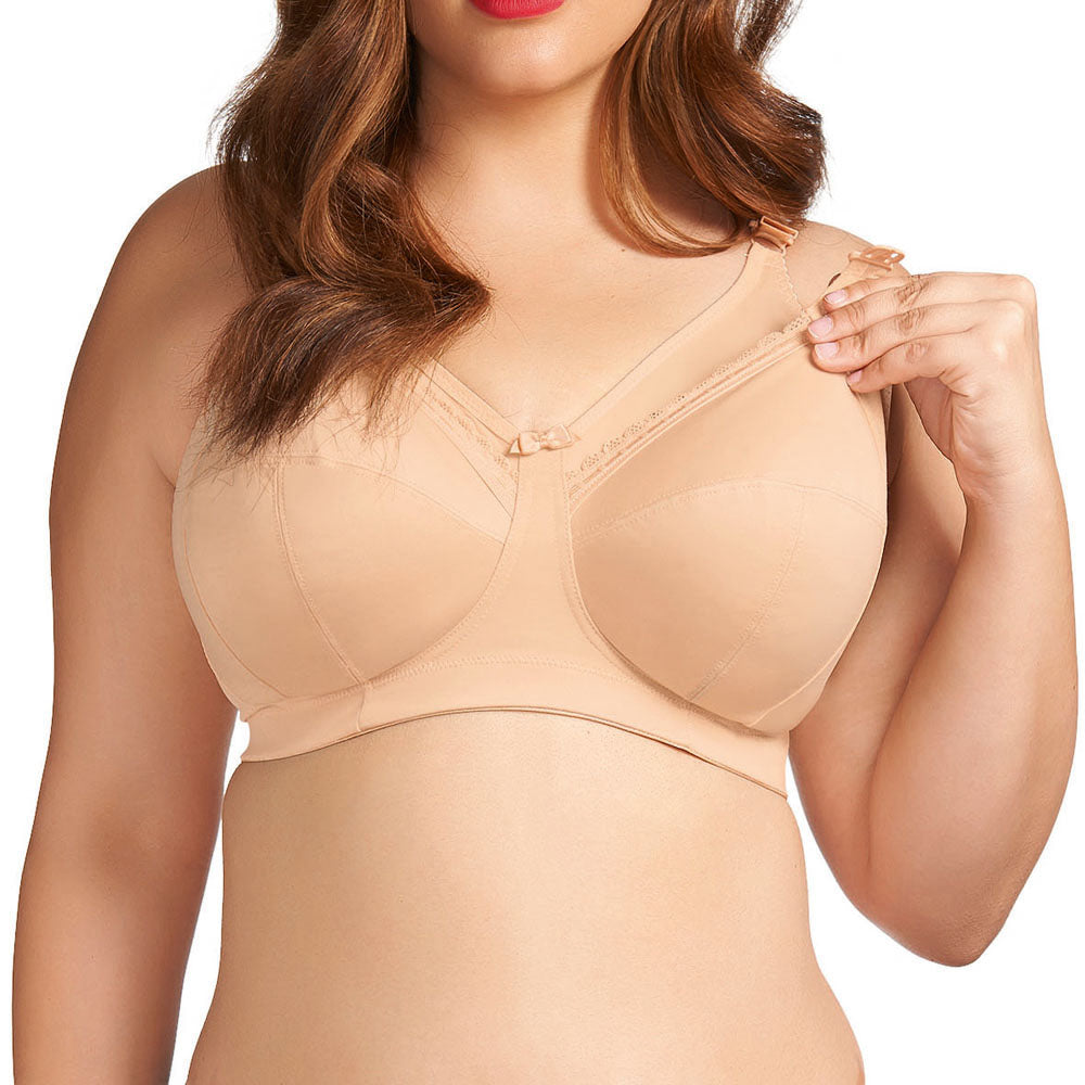 Elomi Beatrice Non-Wired Soft Cup Nursing Bra - Nude
