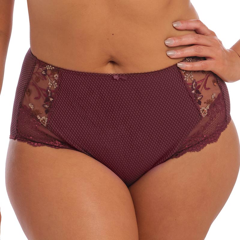 Elomi Charley UW Plunge Bra with Stretch - Aubergine