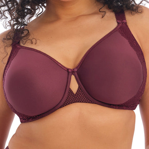 Elomi Charley UW Bandless Spacer Moulded Bra - Aubergine - 40DD only