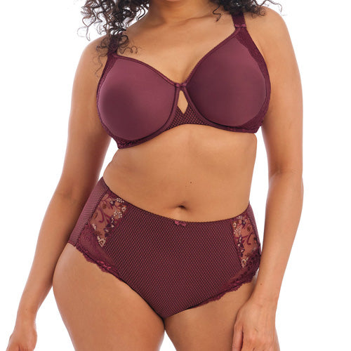 Elomi Charley UW Plunge Bra with Stretch - Aubergine
