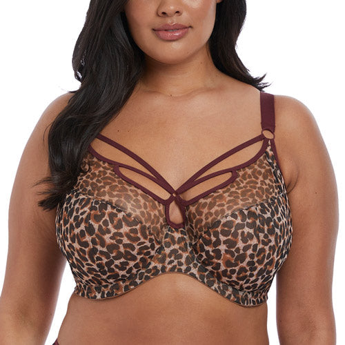 Elomi Sachi UW Plunge Bra - Leopard Print