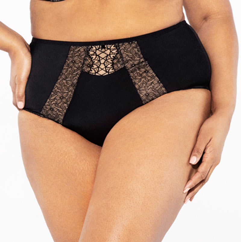 Elomi Sadie Full Brief - Black - Size 18