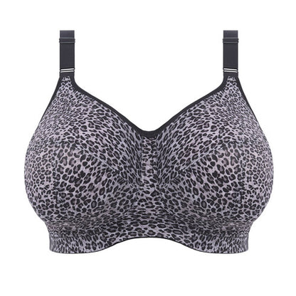 Goddess Celeste Wire-Free Soft Cup Bra - Grey Leopard