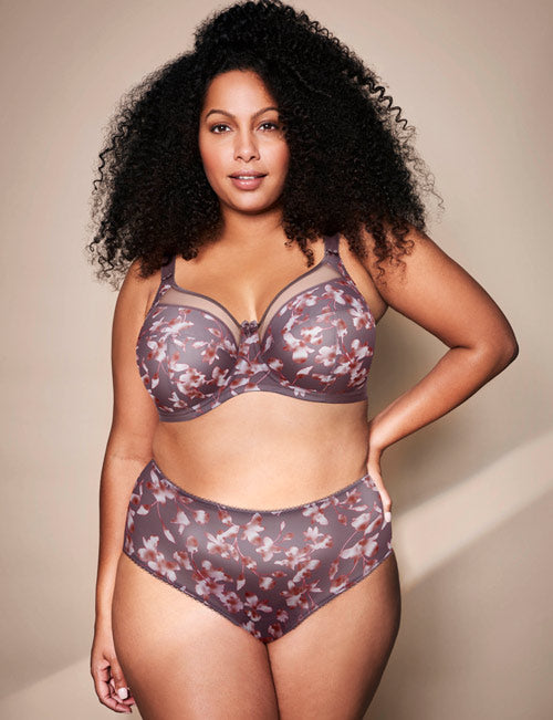 Goddess Kayla UW Bra - Grey Blossom